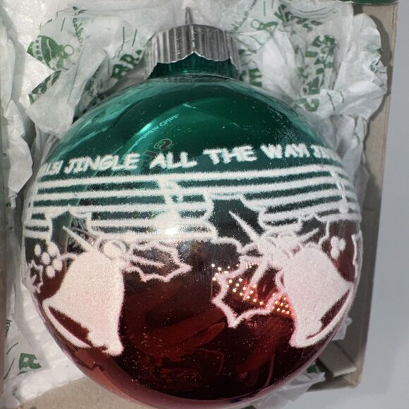 3 Shiny Brite Christopher Radko 3" Glass Ball Ornament Ombré Flocked MintConditn - Picture 5 of 8